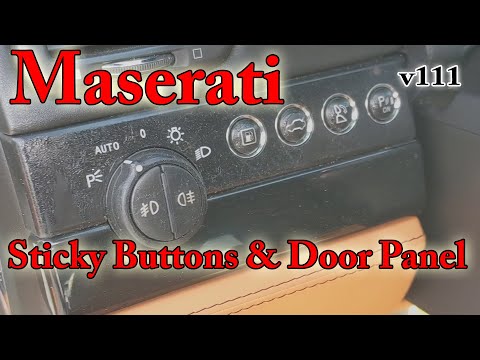 Видео: Ремонт залипших кнопок и дверных панелей Maserati v111