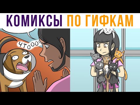 Видео: Комиксы по гифкам. КОШАЧИЙ ЛЕГИОН))) | Мемозг #514