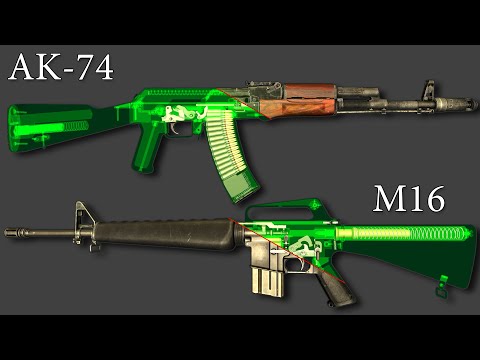 Видео: Сравниваем. АК 74 - M16