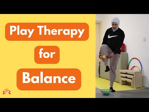 Видео: Детская физиотерапия, игровая терапия для равновесия | Веселые занятия по развитию равновесия для...