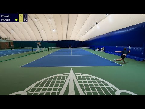 Видео: теннис одиночка || долбим под зад || 3.0 - 3.5 NTRP