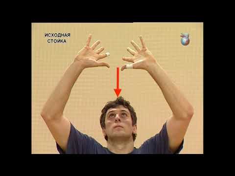 Видео: Волейбол. Передача двумя руками сверху.