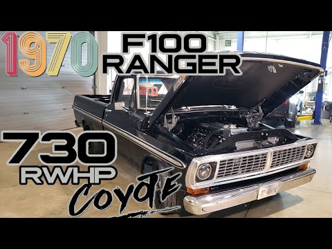 Видео: 1970 F100 (RANGER) Coyote Swap QA1 Подвеска Whipple Supercharger 730 RWHP Прогулка по Brenspeed