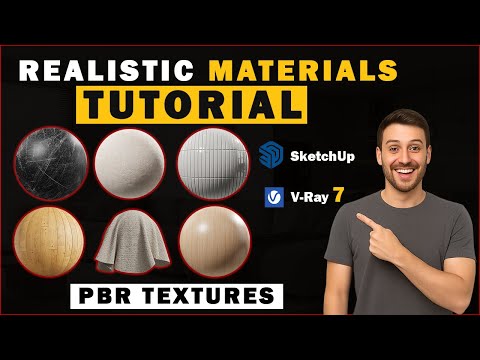 Видео: V-Ray 7 Материалы в SketchUp – Дерево, Металл, Ткань и многое другое (Фотореалистичный Рендер)
