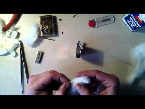 Видео: Замена ваты в Zippo