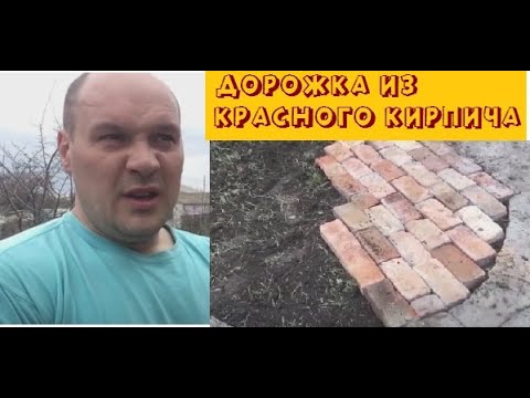 Видео: КАК СДЕЛАТЬ ДОРОЖКУ ИЗ КИРПИЧА ЗА 14 минут