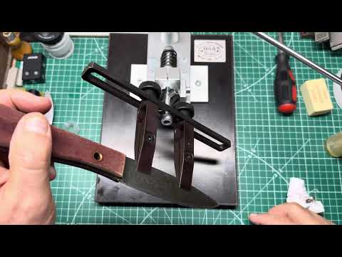 Видео: Тест станка и сочетание японских камней CERAX 6000  и Kitayama 8000.