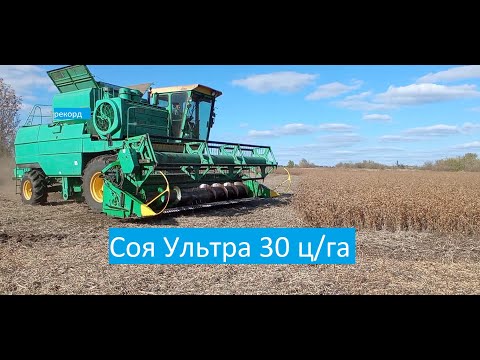 Видео: Соя Ультра. Молотим, Косим, Збираєм.