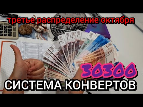 Видео: #74 третье распределение октября 30300 / моя зп в мой органайзер