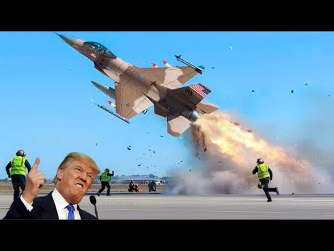 Видео: Пилот истребителя F-16 ВВС США совершил аварийный взлёт на полной скорости – Напряженные моменты!