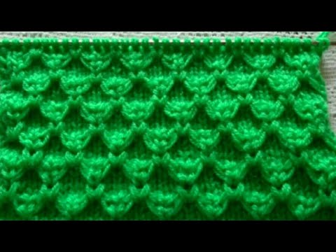 Видео: Узор "крупные соты" спицами.