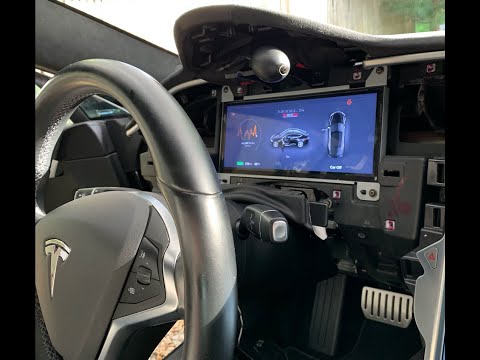 Видео: Замена приборной панели электромобиля Tesla Model S и Model X на предмет пузырьков или утечки жид...