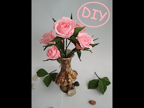 Видео: Маленькие розочки из бумаги DIY Mellas