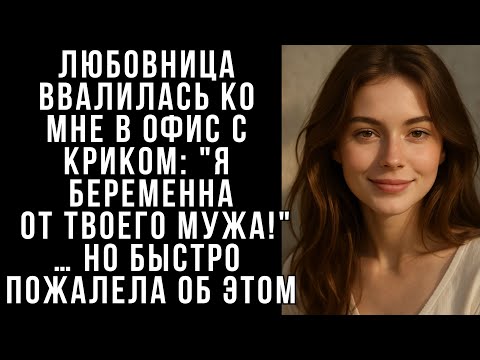 Видео: Любовница ввалилась ко мне в офис с криком: "Я беременна от твоего мужа!"…Но быстро пожалела об этом