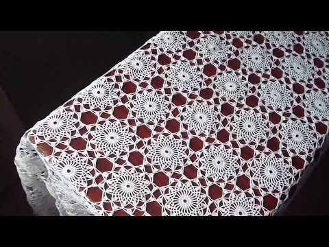 Видео: СКАТЕРТЬ КРЮЧКОМ/ВЯЗАНИЕ КРЮЧКОМ/ВЯЗАНИЕ СКАТЕРТИ КРЮЧКОМ