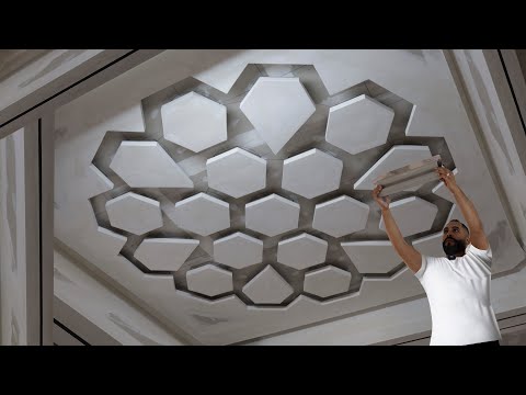 Видео: Как сделать круглый потолок из гипсокартона Beehive