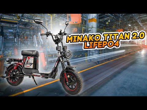 Видео: Электровелосипед Minako Titan 2.0 теперь на железо-фосфате LiFePo4!
