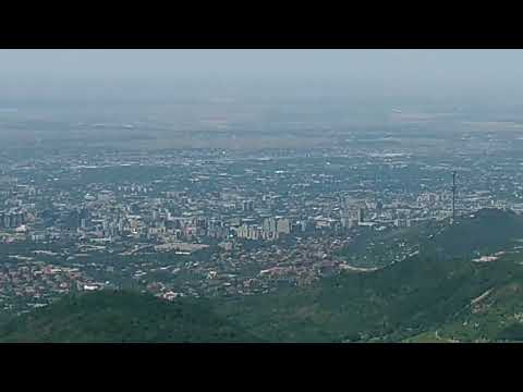 Видео: Алматы, Водопад Батарейка, пешеходная прогулка.