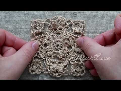 Видео: 🔥 Квадрат для вязания крючком Соединение квадратных мотивов между собой