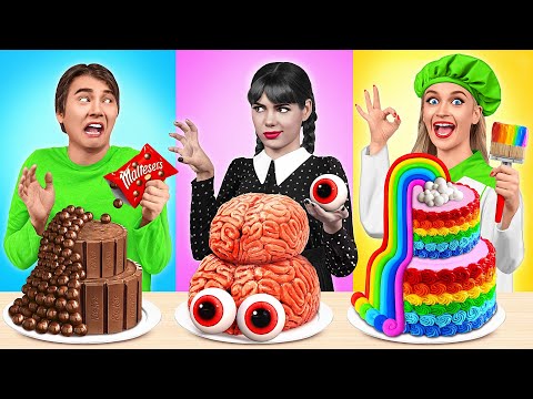 Видео: Кулинарный Челлендж: Уэнсдей Против Бабушки | Кухонные Лайфхаки и Хитрости от Trend DO Challenge