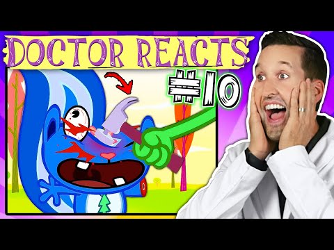 Видео: ВРАЧ смотрит на травмы из Счастливые лесные друзья #10