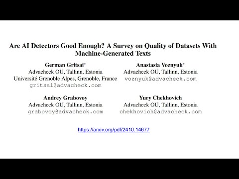 Видео: Иван Бычков "Are AI Detectors Good Enough?" (26.12.2024)