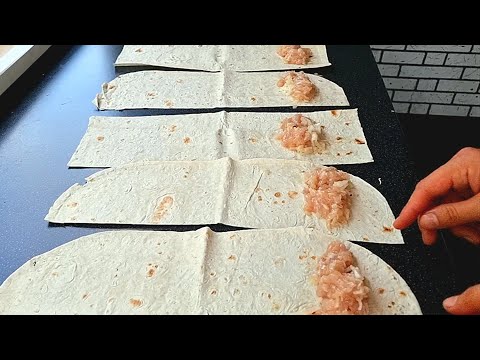 Видео: Есть ЛАВАШ, срочно готовьте эту Вкуснятину. Легко и быстро готовится. Очень Вкусный Обед или Ужин