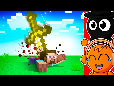 Видео: Стив против Minecraft Swords?! (Забавная анимация)