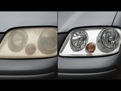 Видео: Как восстановить старые фары автомобиля / Полировка и покрытие лаком фар