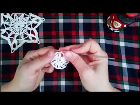 Видео: Снежинка крючком 5.