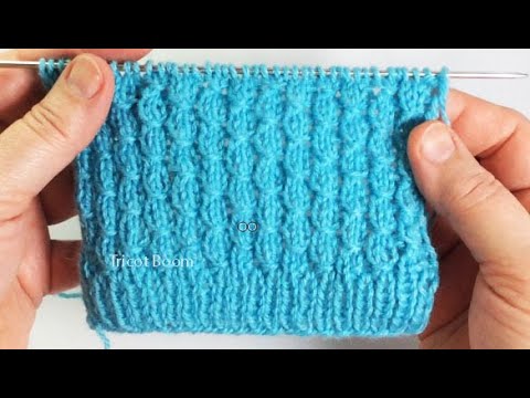 Видео: Фактурный узор для любых изделий / Вязание спицами.