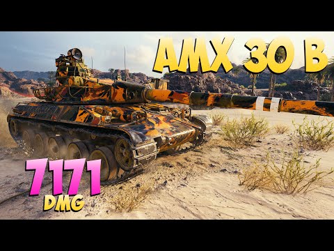 Видео: AMX 30 B - 10 Фрагов 7.1K Урона - Зверь! - Мир Танков