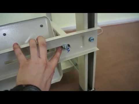 Видео: Сбор промышленного оверлока Aurora A757: часть 3 - замечания по сборке столещницы.