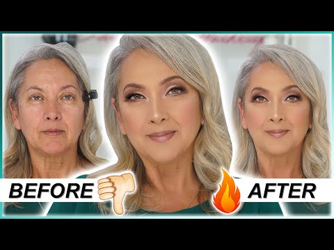 Видео: МАКИЯЖ ДЛЯ ЗРЕЛОЙ КОЖИ... Преображаю мою маму! | BrittanyBearMakeup