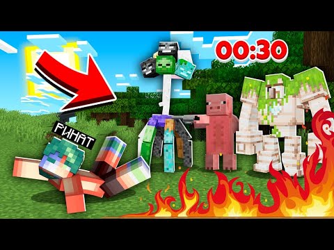 Видео: Майнкрафт, БІРАҚ ӘР 30 СЕКУНД САЙЫН МАҒАН ҚАҚПАН ҚҰРЫЛАДЫ қазақша майнкрафт казакша