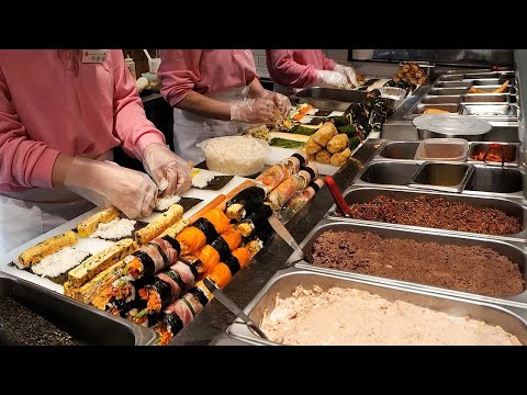 Видео: создание разнообразной коллекции корейских кимбап