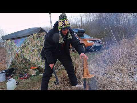 Видео: ЛАЙКА УБЕГАЕТ! Фидер с НОЧЁВКОЙ ВЕСНОЙ на РЕКЕ Нёман. #493