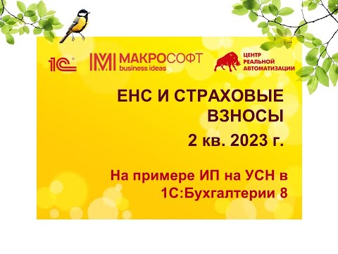 Видео: Единый налоговый счет (ЕНС) и страховые взносы на примере учета ИП в программе 1С:Бухгалтерия 8