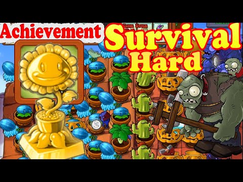 Видео: Plants vs. Zombies, достижение, Нобелевская премия, выживание, крыша, жесткая - классическая версия