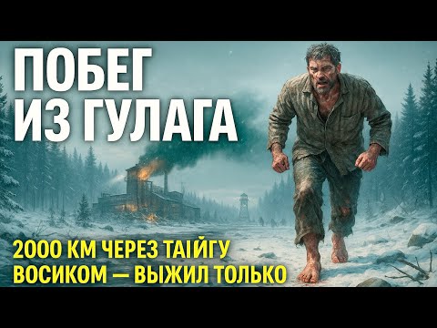Видео: ПОБЕГ ИЗ ГУЛАГА: 2000 КМ ЧЕРЕЗ ТАЙГУ БОСИКОМ — ВЫЖИЛ ТОЛЬКО ОН!
