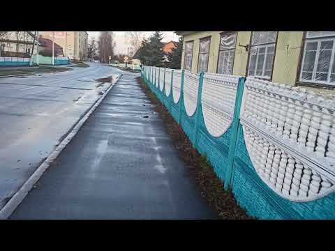 Видео: На велосипеде по улицам города Наровля.#Ноябрь.2020г./1.