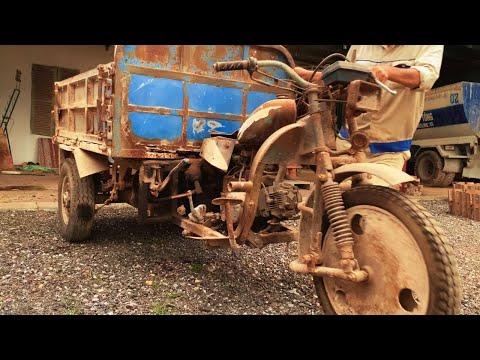 Видео: восстановленные самодельные трехколесные сельскохозяйственные машины
