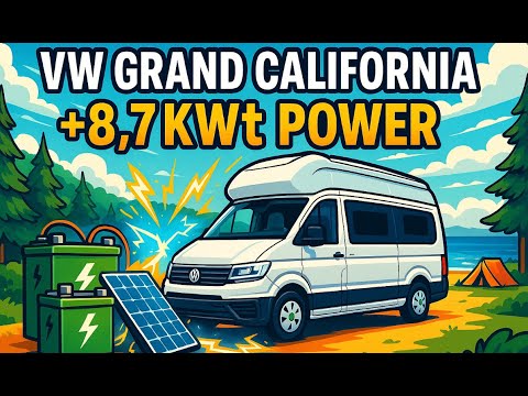 Видео: Как я добавил 8.7 кВт энергии в VW Grand California | Полный обзор