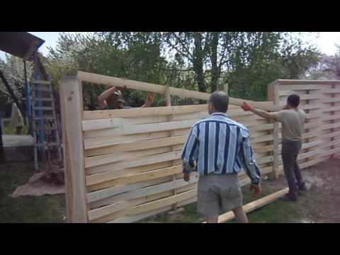 Видео: с Гриньки Забор без гвоздей