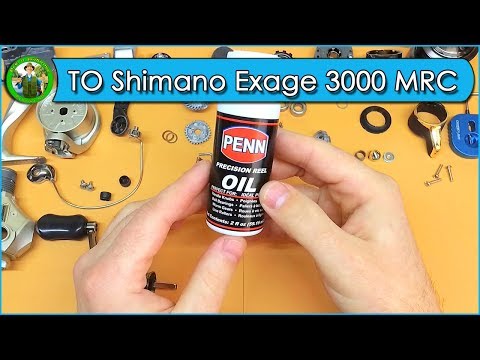 Видео: Смазки для катушек - Обслуживание Shimano Exage 3000 MRC