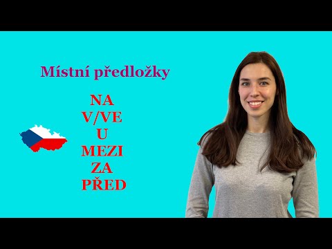 Видео: Místní předložky. Предлоги места. Čeština pro cizince. Чешский язык