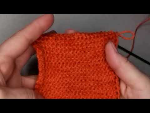 Видео: Tunesisches Häkeln. Krausrippen/Tunisian crochet. Garter stitch/Тунисское вязание. Платочная вязка.