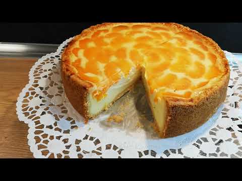 Видео: Пирог со сметаной, творогом и мандаринами. Песочное тесто.