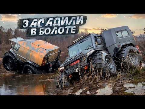 Видео: И ЭТО можно ПОСАДИТЬ??? Вездеходы Тингер и Шерп в БОЛОТЕ!