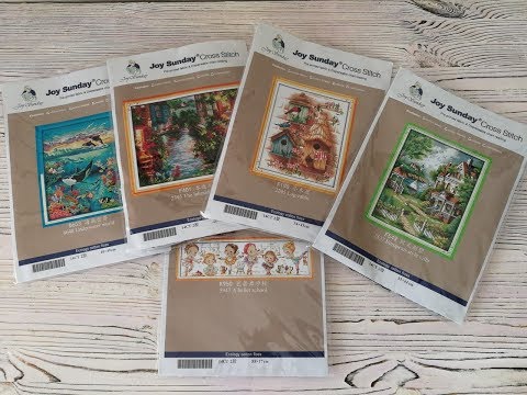 Видео: Обзор китайских наборов для вышивки Joy Sunday с Aliexpress.